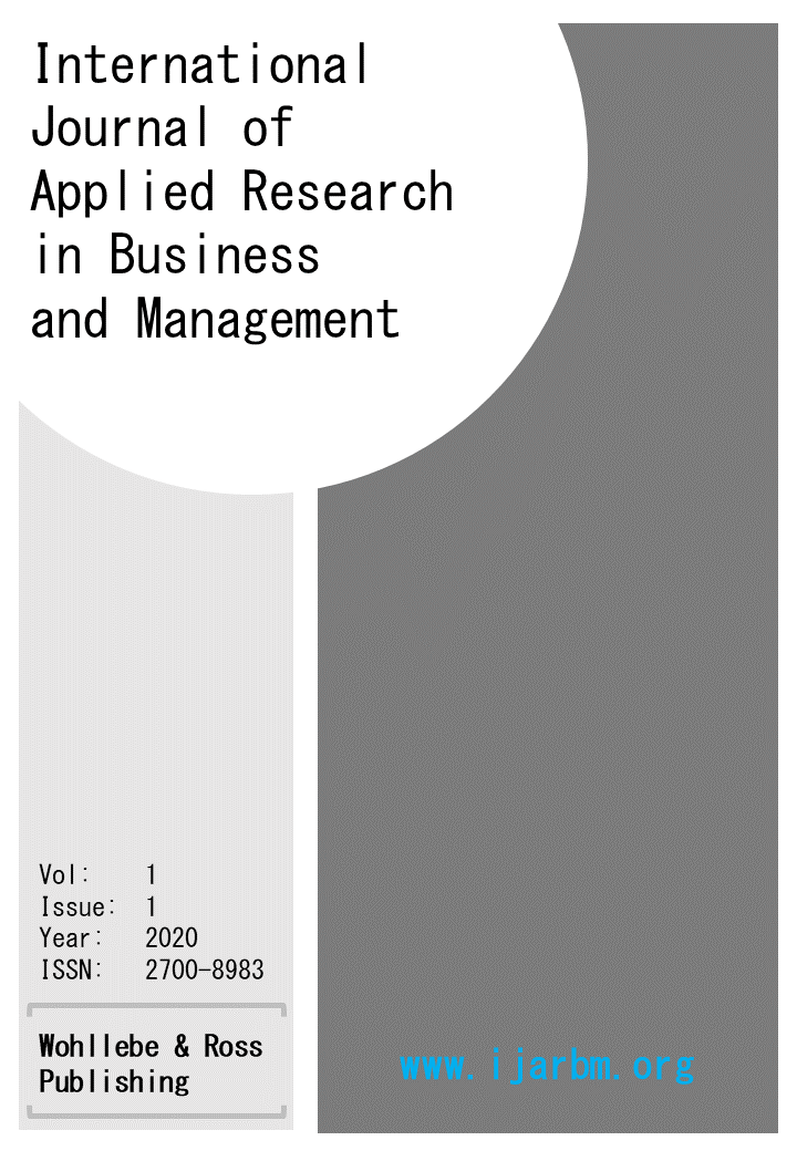 IJARBM (ISSN: 2700-8983) Open Access Journal for Business and Management - Cover